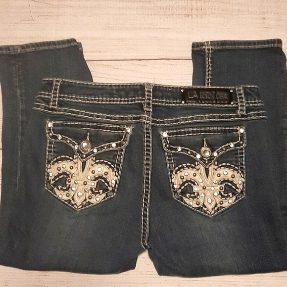 L.A. idol Denim - 💲⬇️L.A. idol Women's Blue Jeans with Ornate Embellishments